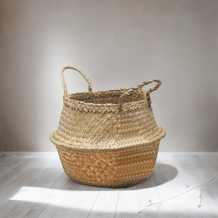 Cesto Natural Gold Wicker 25 X 23 cm