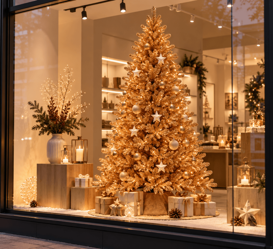 arbol navidad dorado 240
