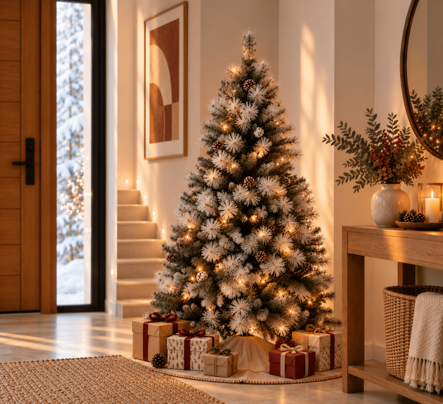 arbol navidad nevado 150