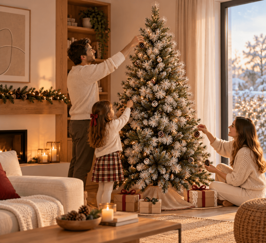 arbol navidad nevado 210