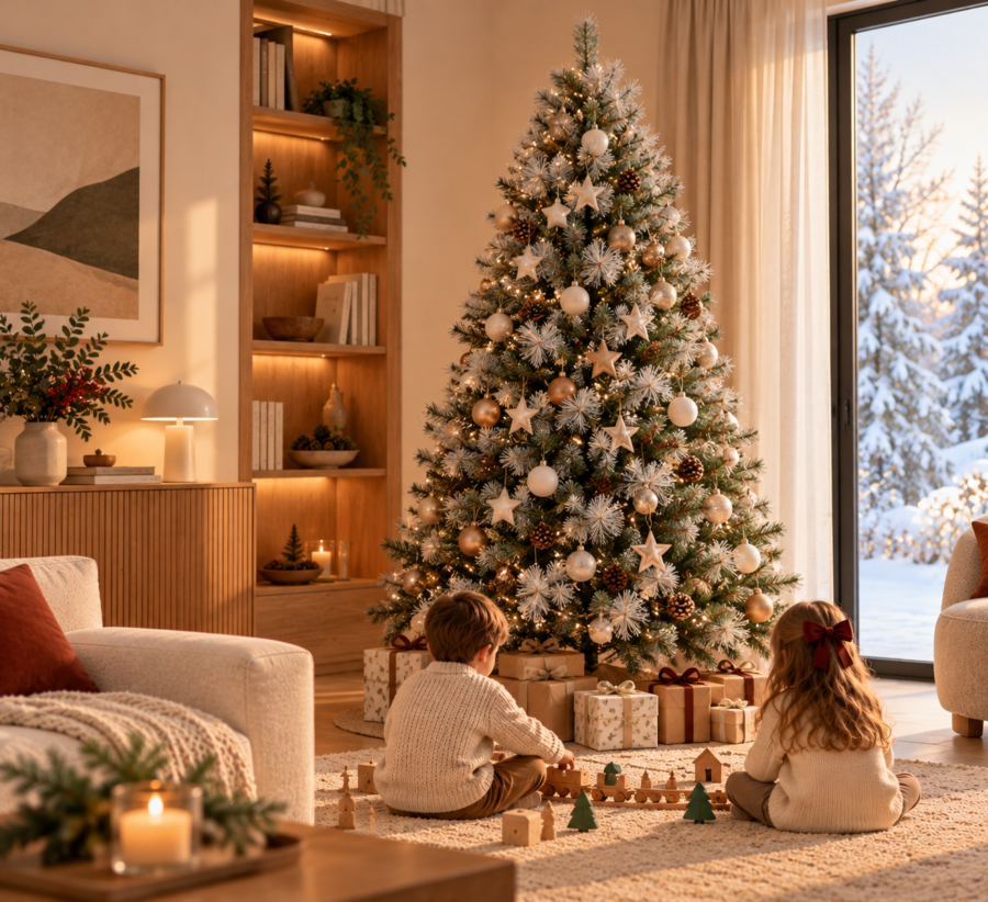 arbol navidad nevado 240